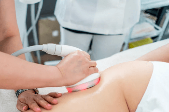 Lymphatic Drainage with Ultrasonic Cavitation / Shockwave Massage